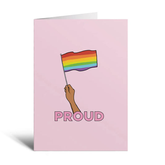 Pride Flag Rainbow Greeting Card