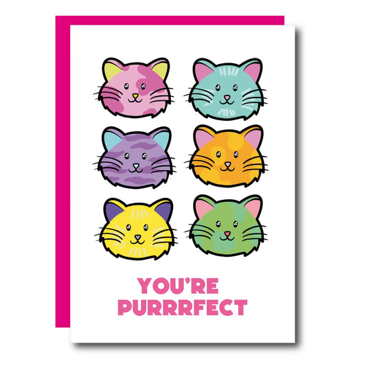 You're Purrrfect Cat Greeting Card