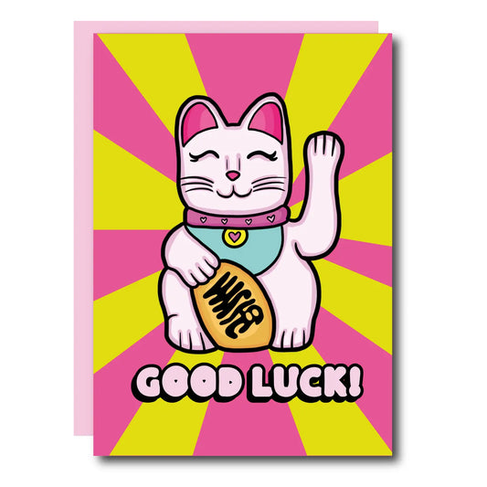Good Luck! Cat Greeting Card
