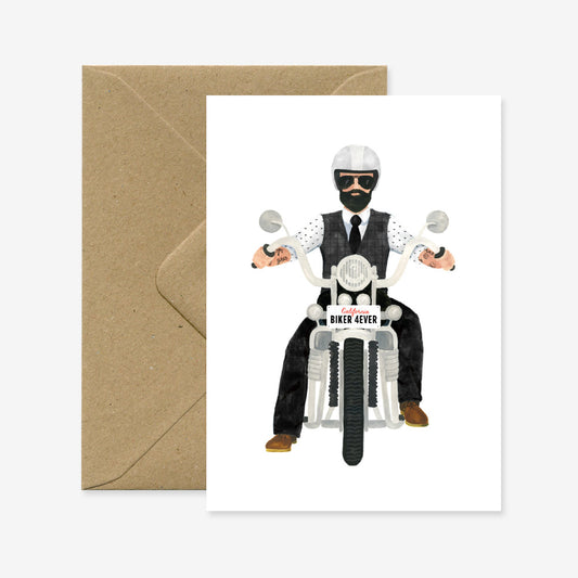 Biker Forever Greeting Card