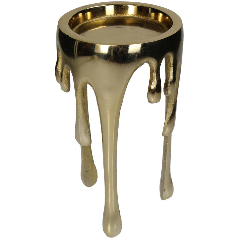 Candle Holder Drip Gold - 2 Sizes