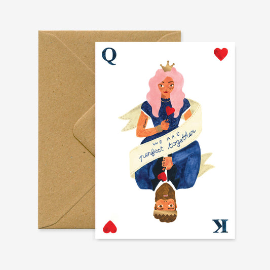 King & Queen Greeting Card