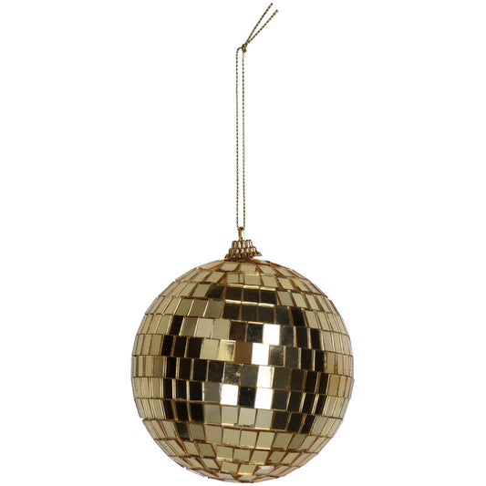 Gold Mirror Discoball Ornament