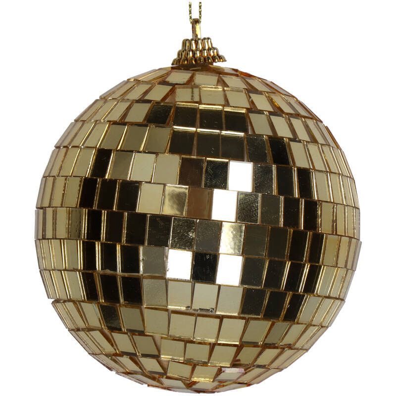 Gold Mirror Discoball Ornament