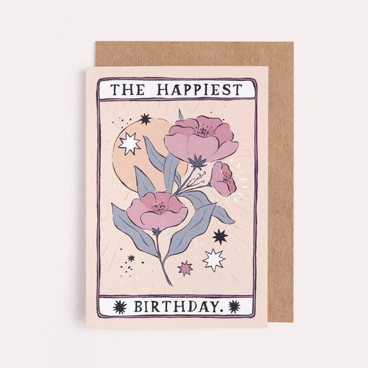 Tarot Flower Birthday Card