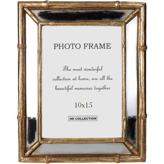 Golden Bamboo Photo Frame