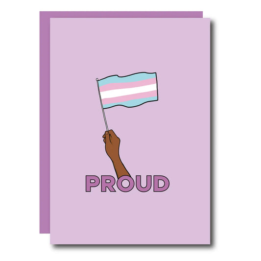 Pride Flag Trans Greeting Card