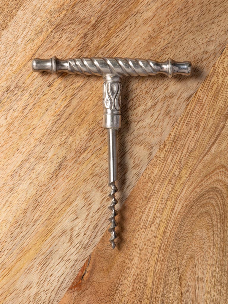 Engraved Silver Cork Screw