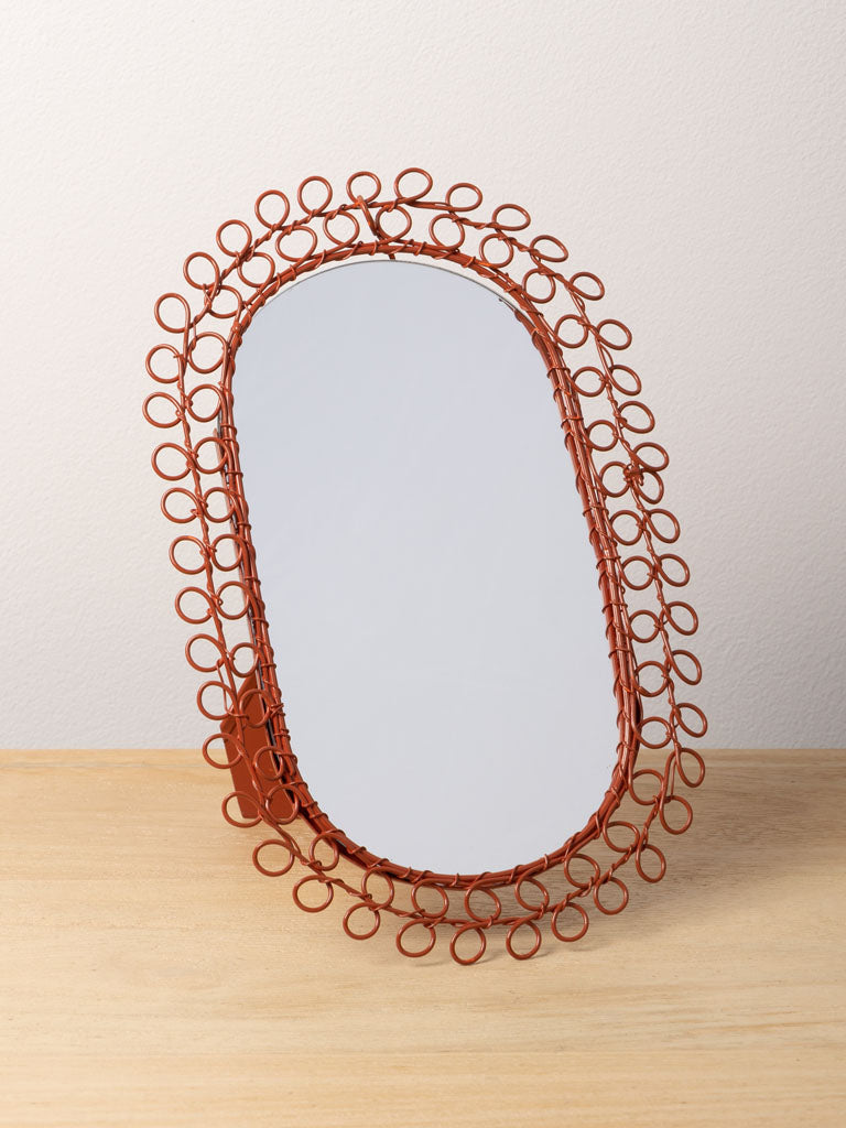 Oval Mirror Braided Wire - 3 colors