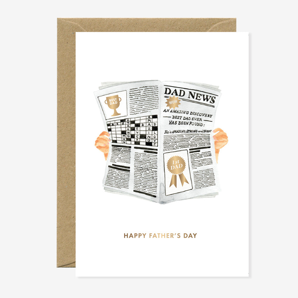 Father’s Day Newspaper Greeting Card
