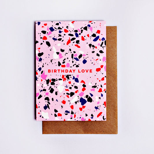 Terrazzo Birthday Love Card