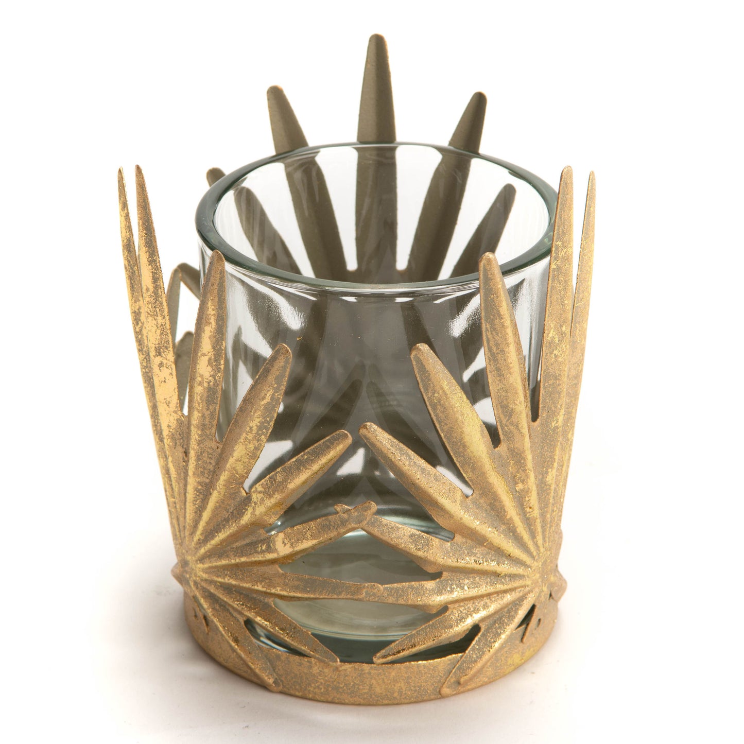 Candleholder Palm Leaf