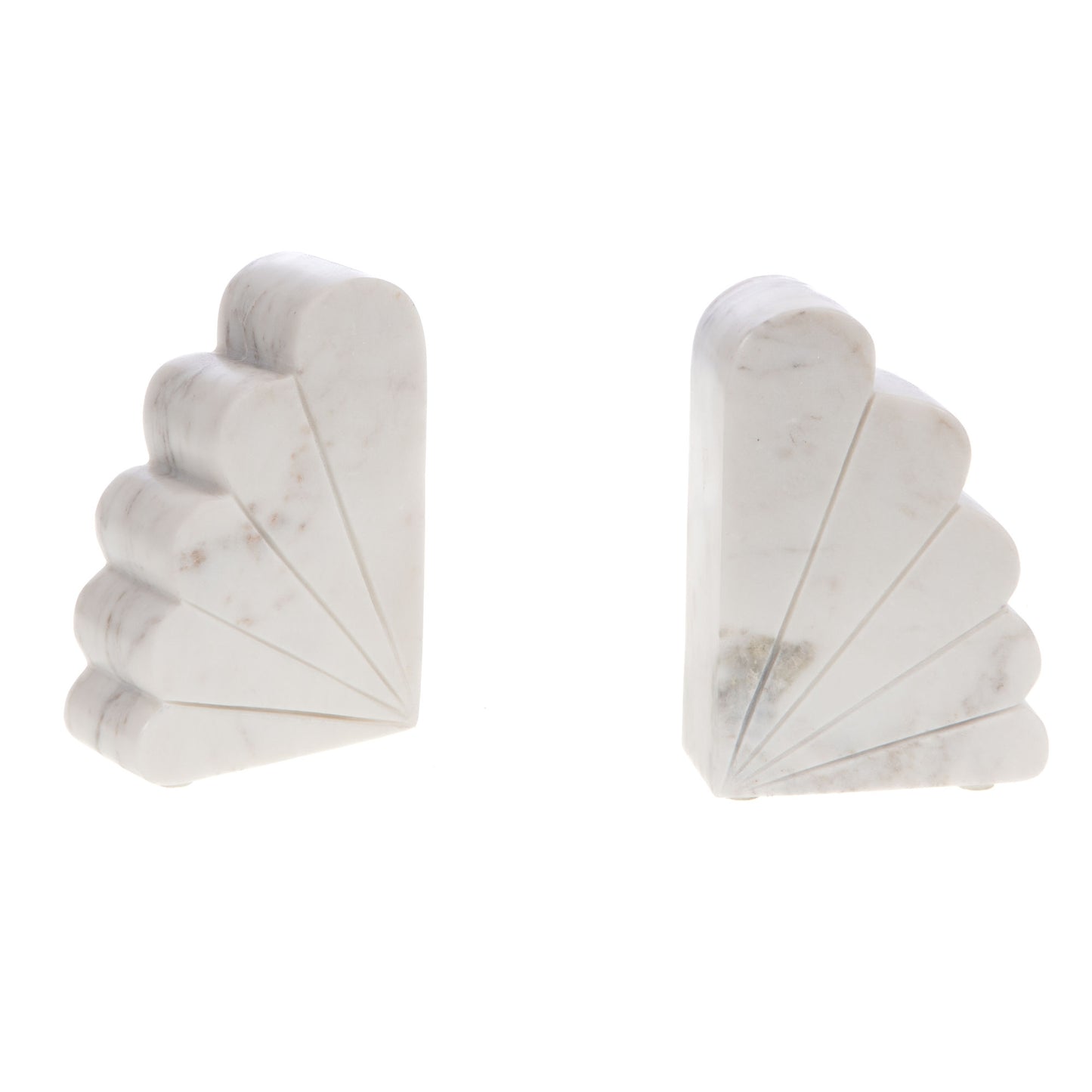 Bookends White Marble