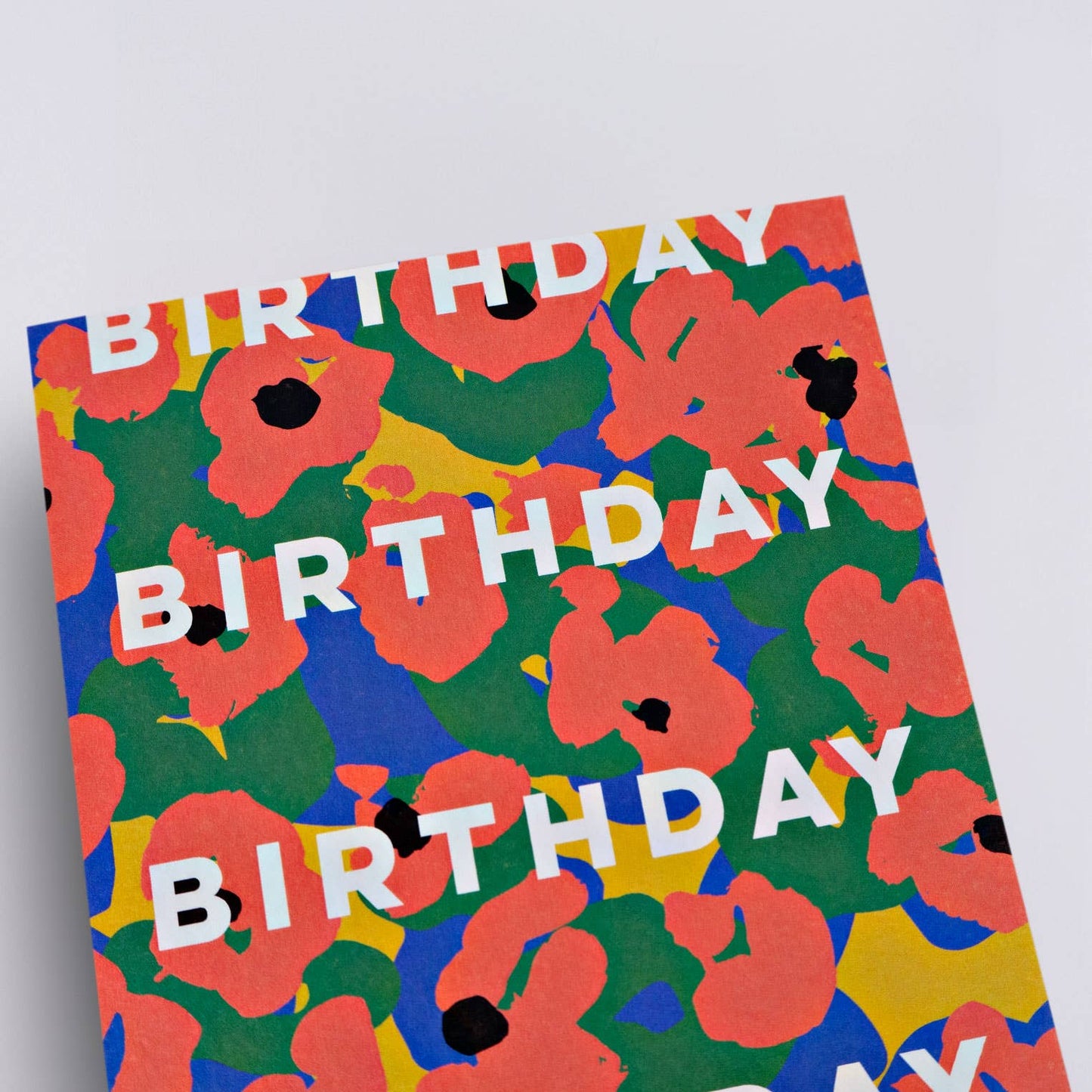 Painter Flower Birthday Card