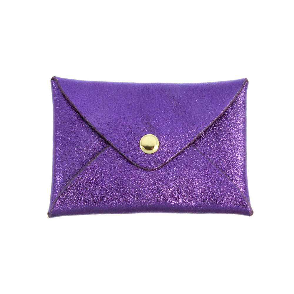 Iridescent Leather Origami Pouch