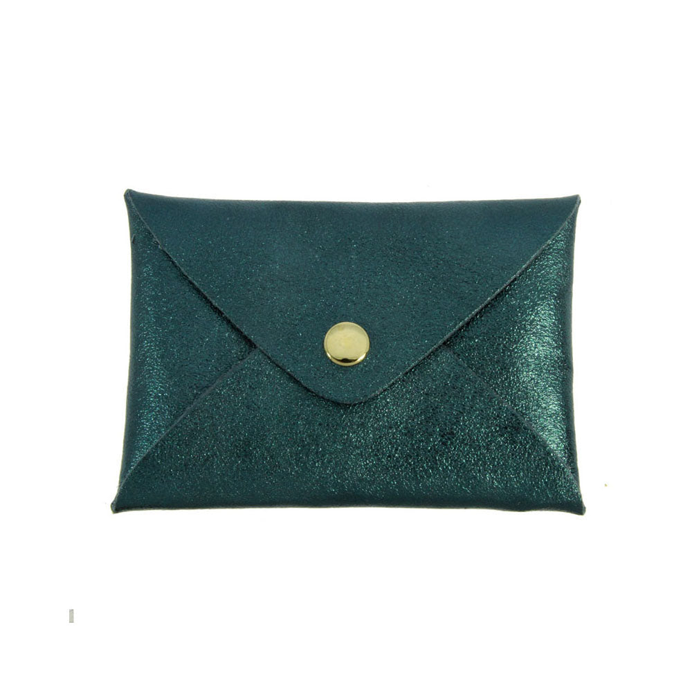 Iridescent Leather Origami Pouch