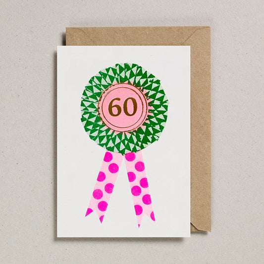 Riso Rosette Card - Age 60