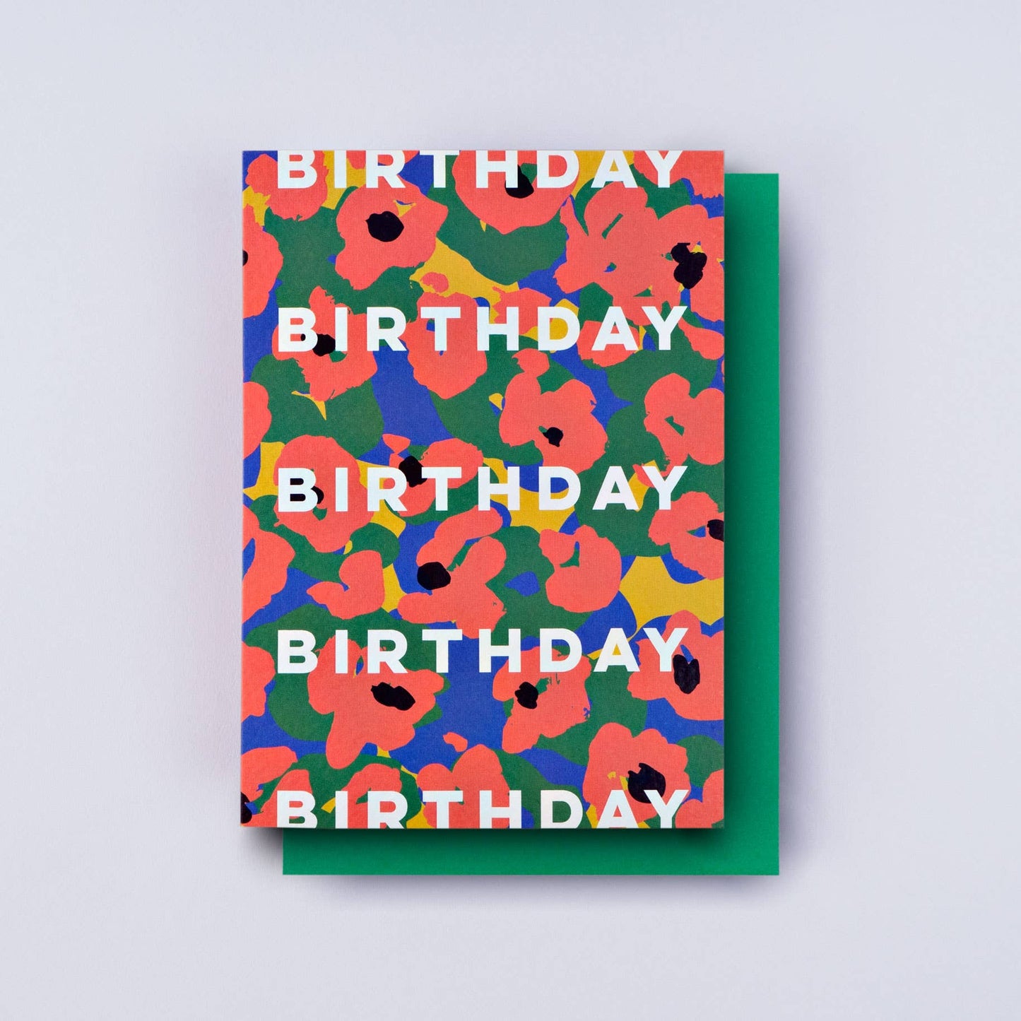 Painter Flower Birthday Card