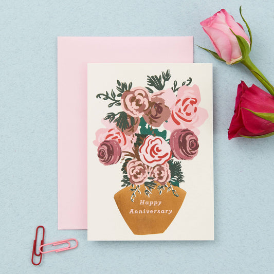 Anniversary Roses Greeting Card