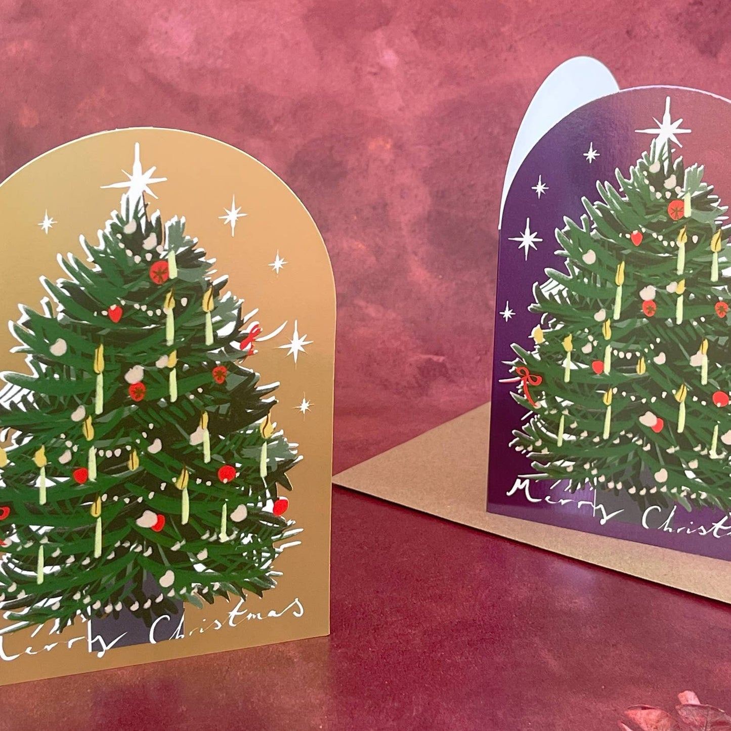 Festive Dome Christmas Tree Card