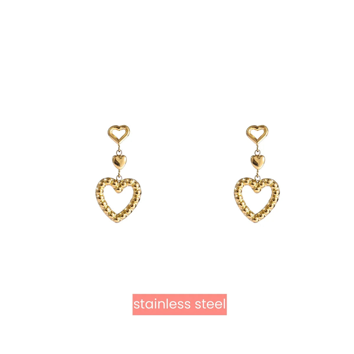 3 Hearts Earrings