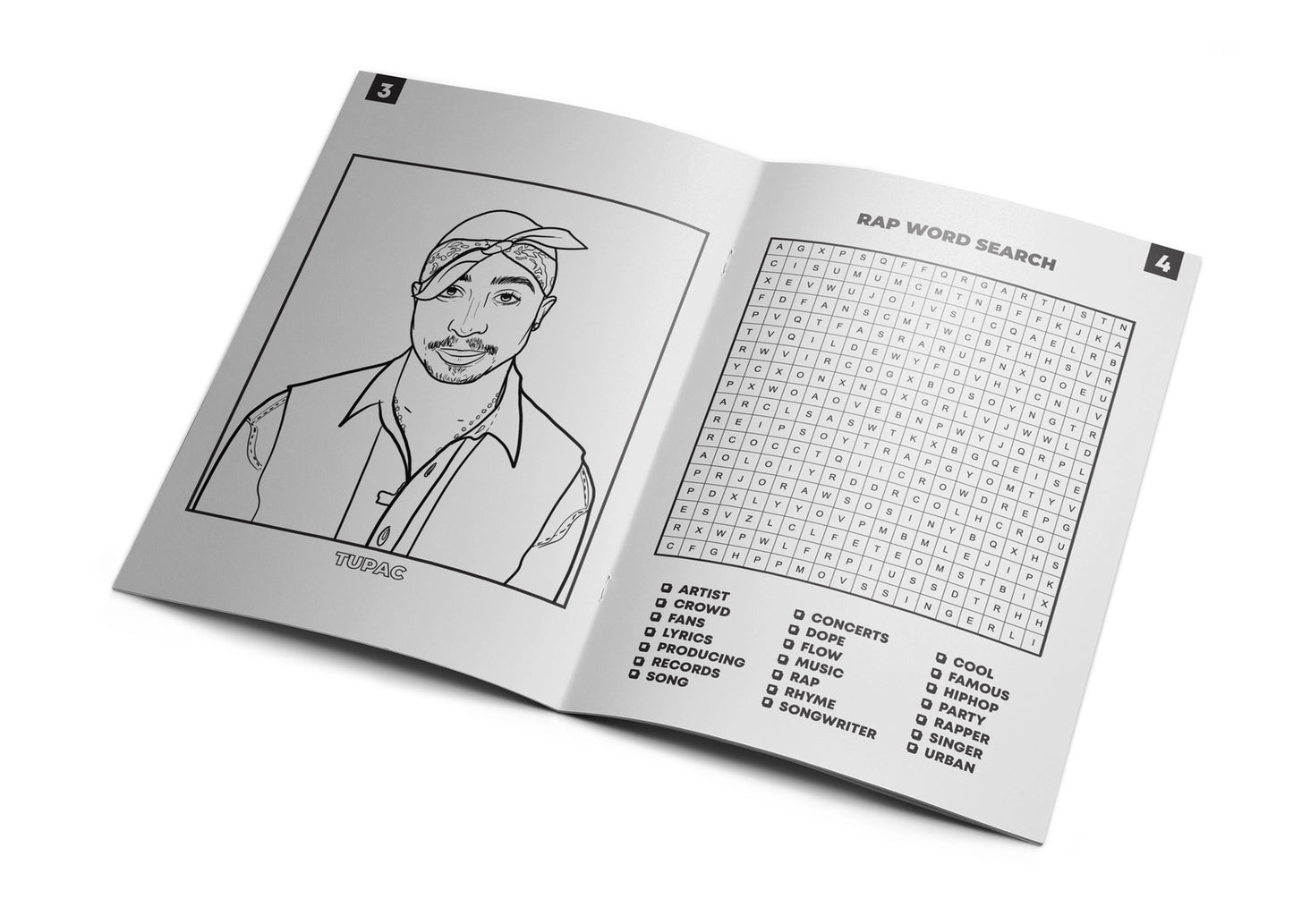 Rap Legends Activity Coloring Book