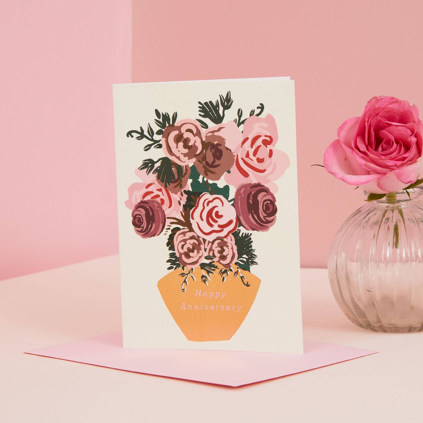 Anniversary Roses Greeting Card