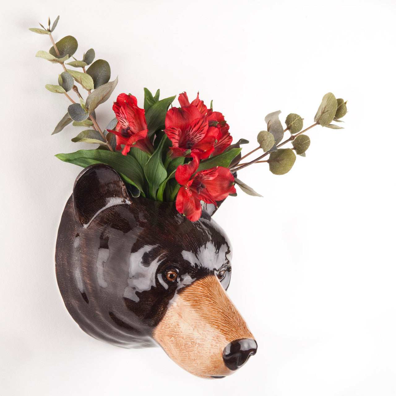Black Bear Wall Vase - Large