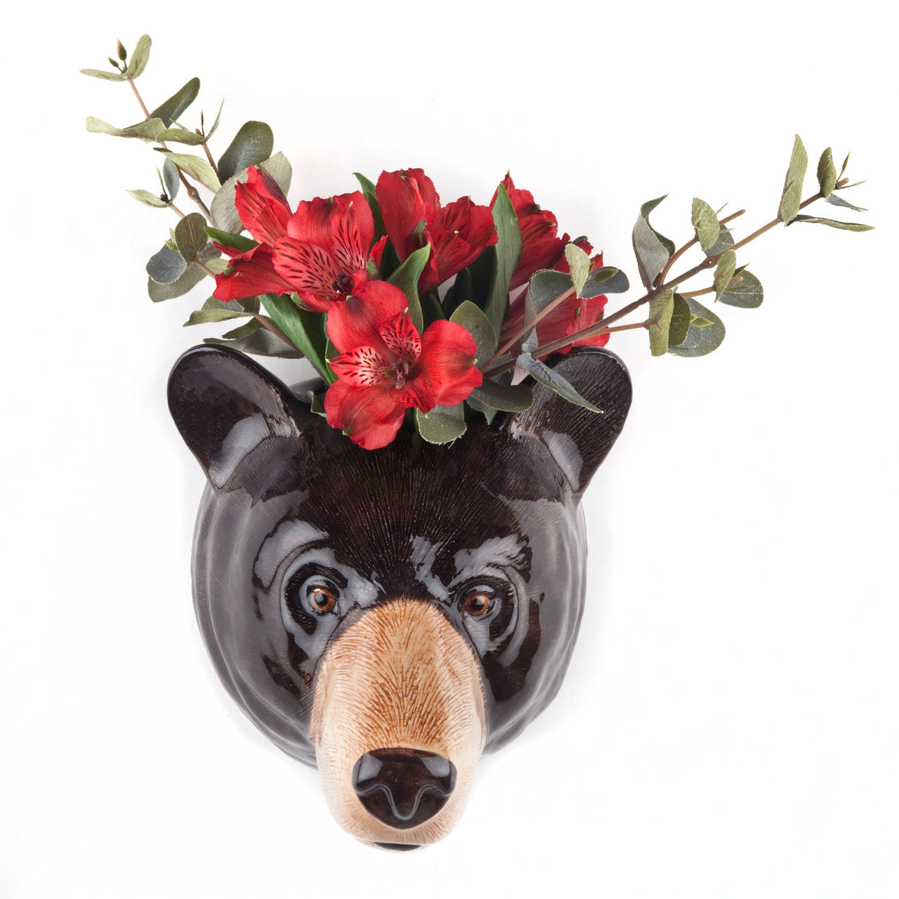 Black Bear Wall Vase - Large