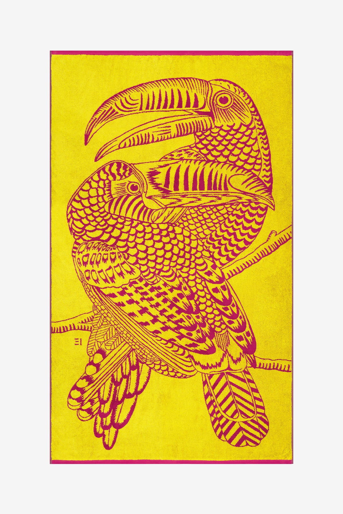 Beach Towel - Toucan Yellow