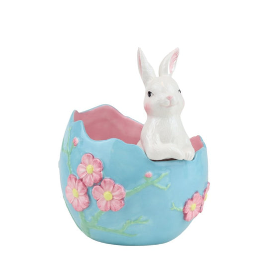 Egg Shaped Bowl with Bunny 15,5cm