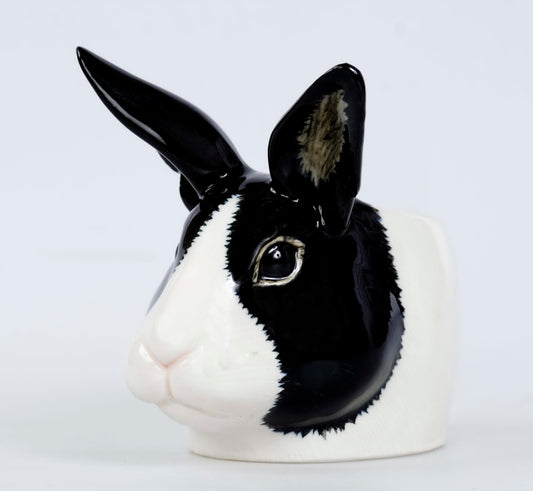 Dutch Rabbit Face B&W Egg Cup