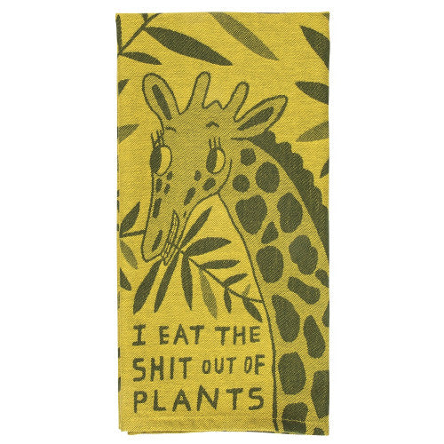 Woven Dish Towel - Eat Shit out of Plants