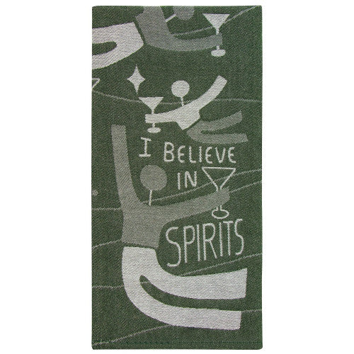 Woven Dish Towel - I Believe in Spirits