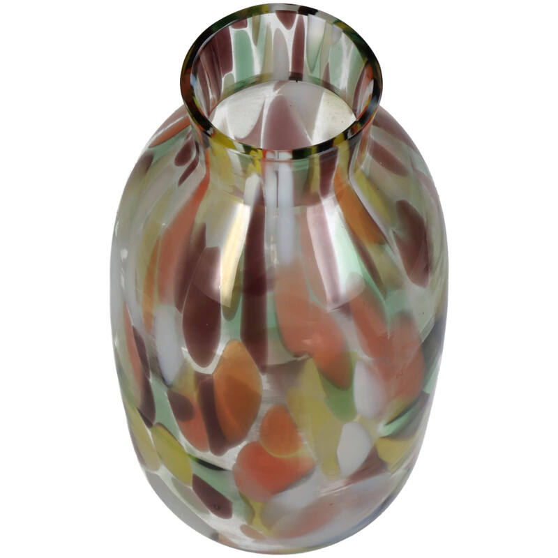 Painted Glass Vase