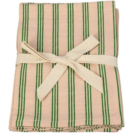 Set of 4 Cotton Napkins - Striped
