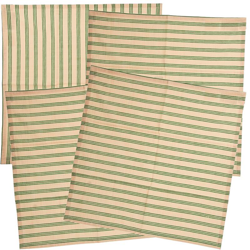 Set of 4 Cotton Napkins - Striped