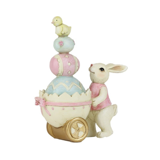 Rabbit with Egg Car 14,5cm