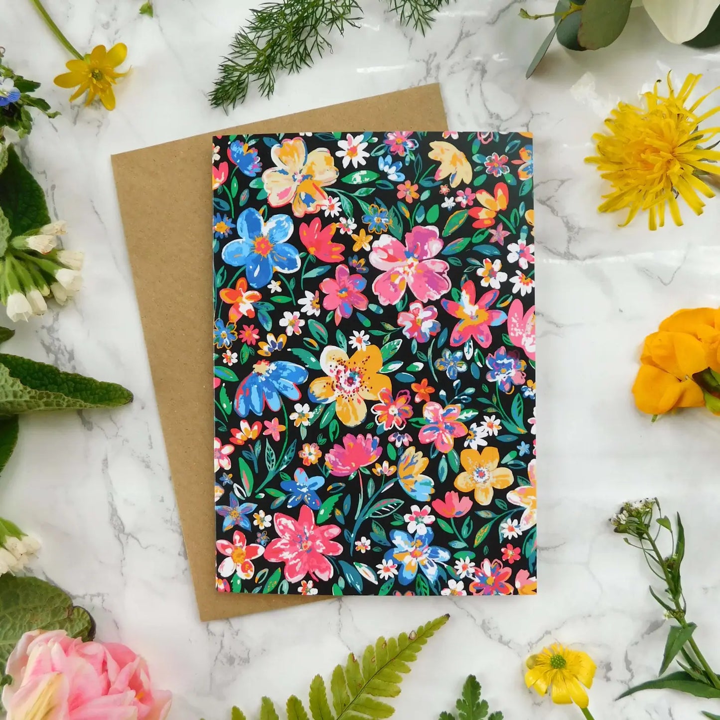My Darling Summer Florals Greeting Card