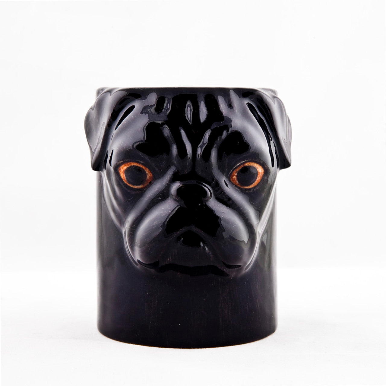 Pug Black Pencil Pot