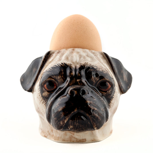 Fawn Pug Face Egg Cup