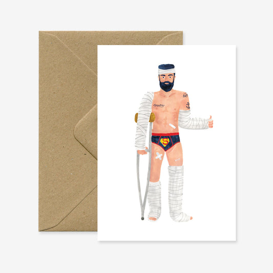 Super Hero Recovery Greeting Card