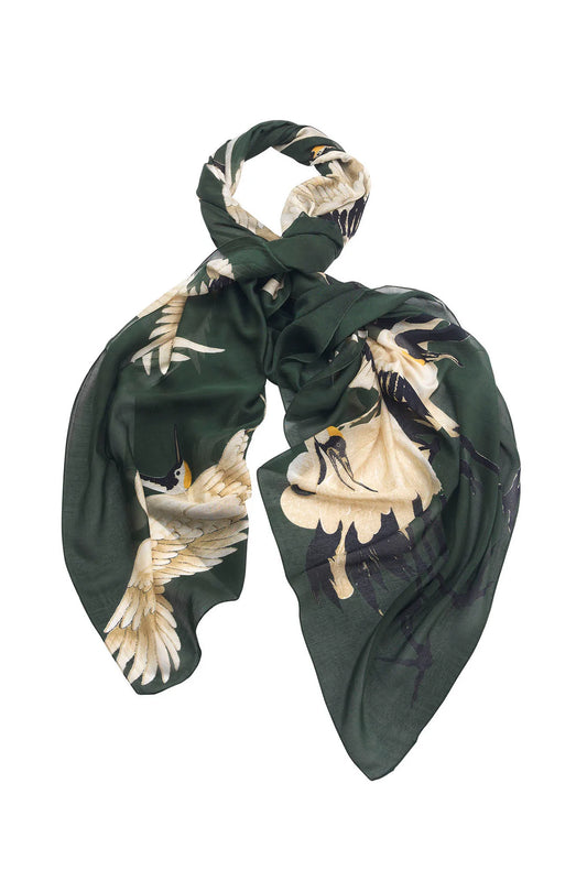 Scarf - Stork Forest Green