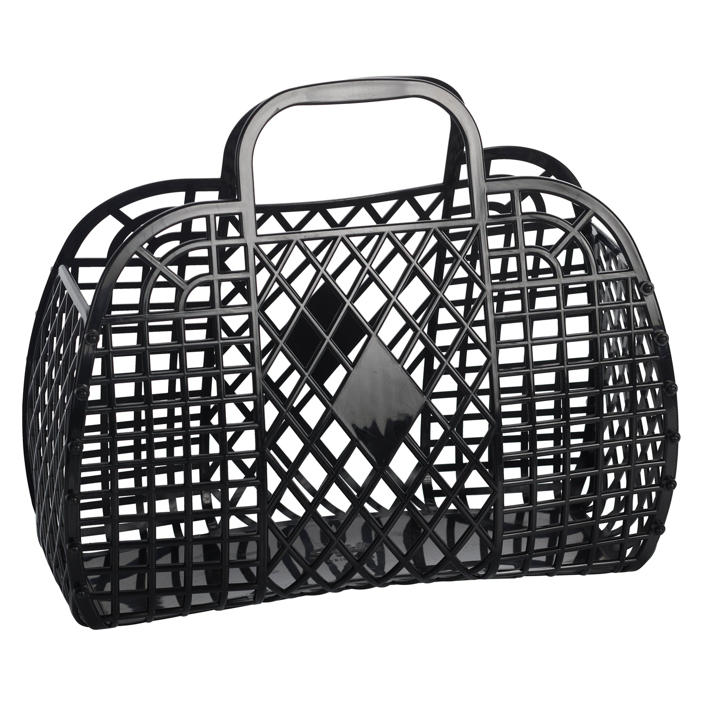 Large Retro Basket - Black