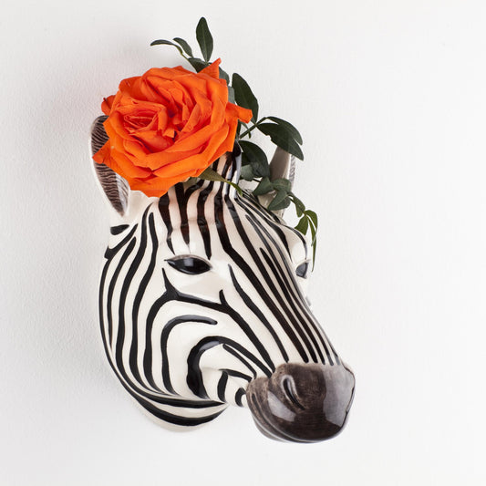 Zebra Wall Vase - Large