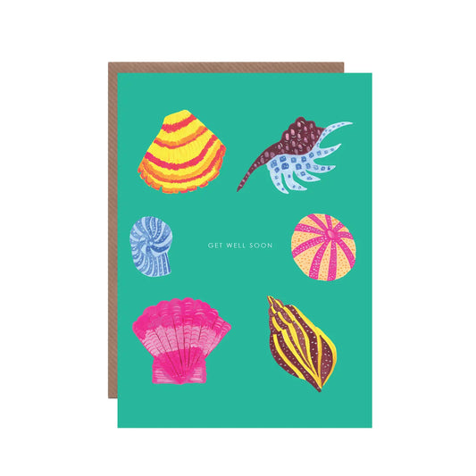 Sea Shells Get Well Soon Greetings Card