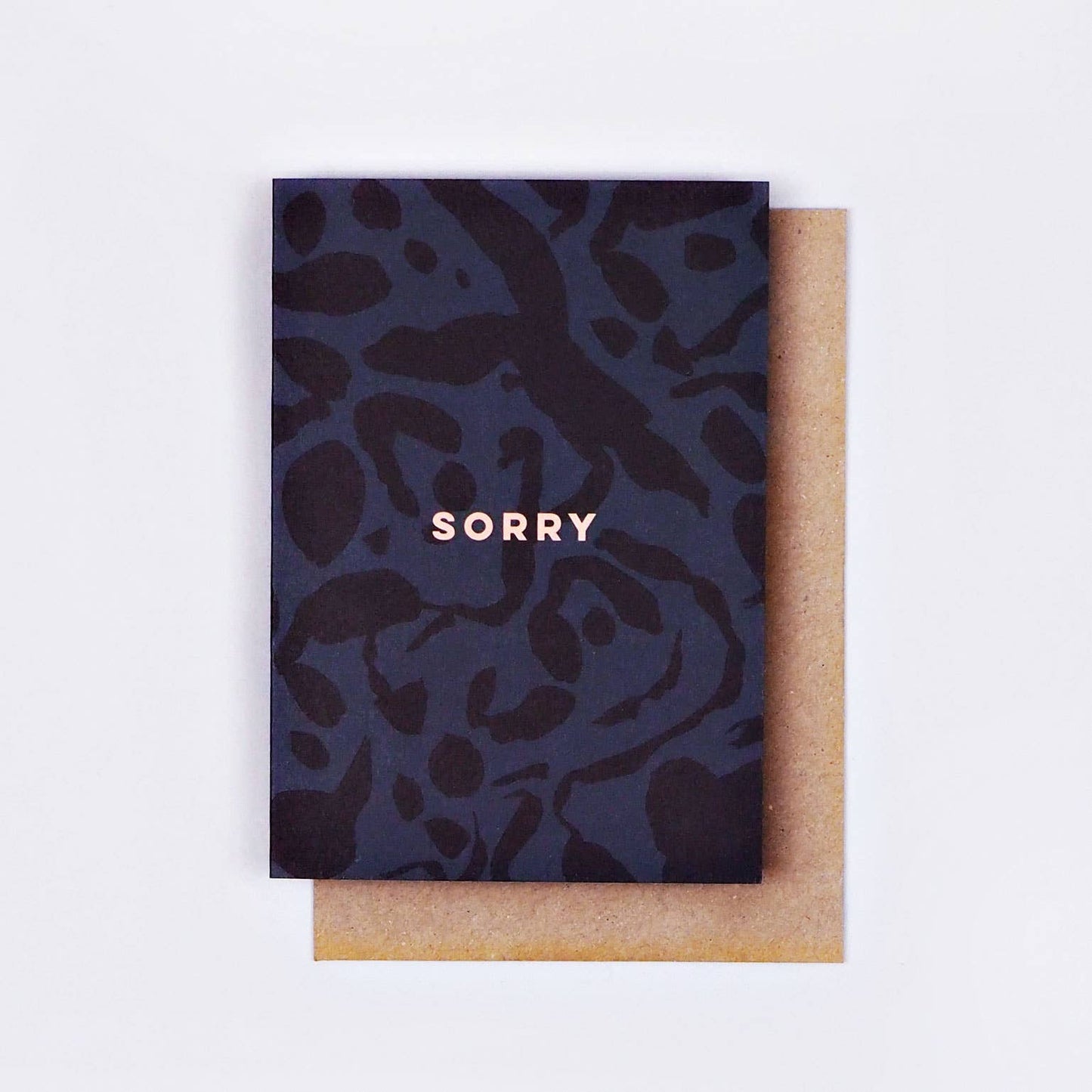 Inky Sorry Card