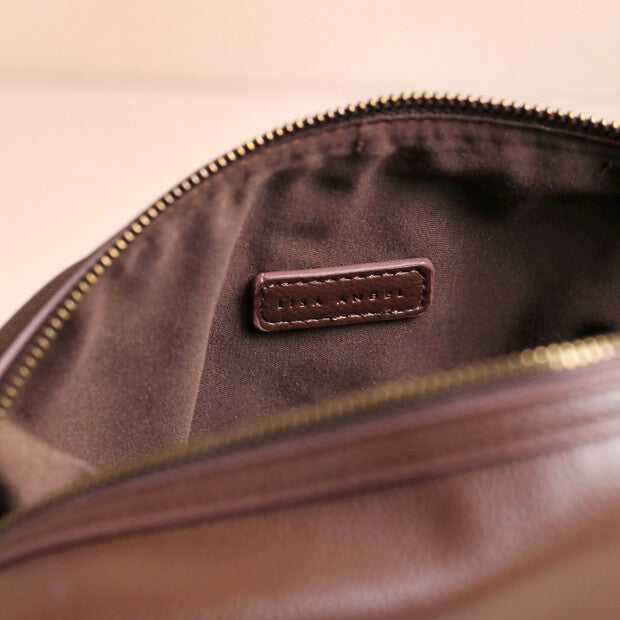 Men's Vegan Leather Wash Bag in Brown or Black