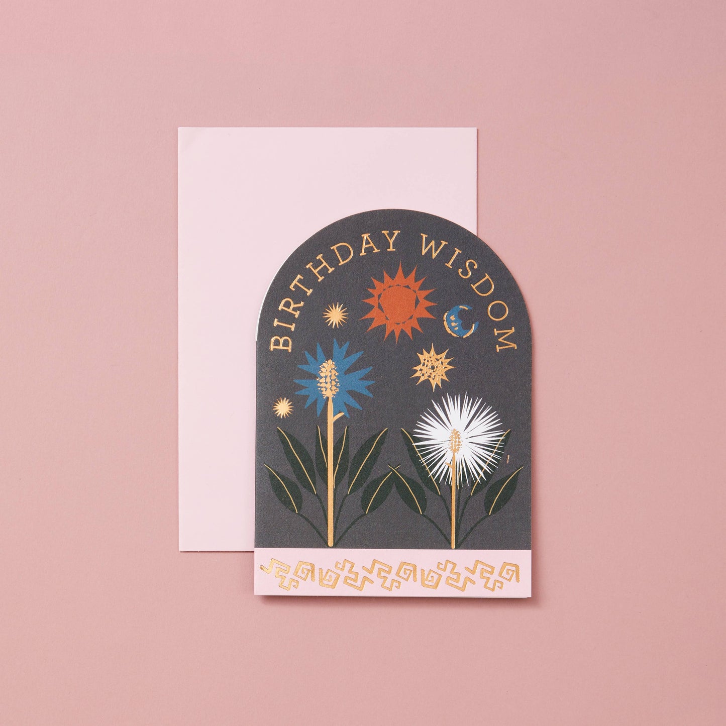 Birthday Wisdom Die Cut Black Card