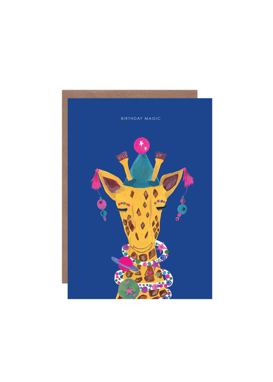 Magic Giraffe' Birthday Greetings Card